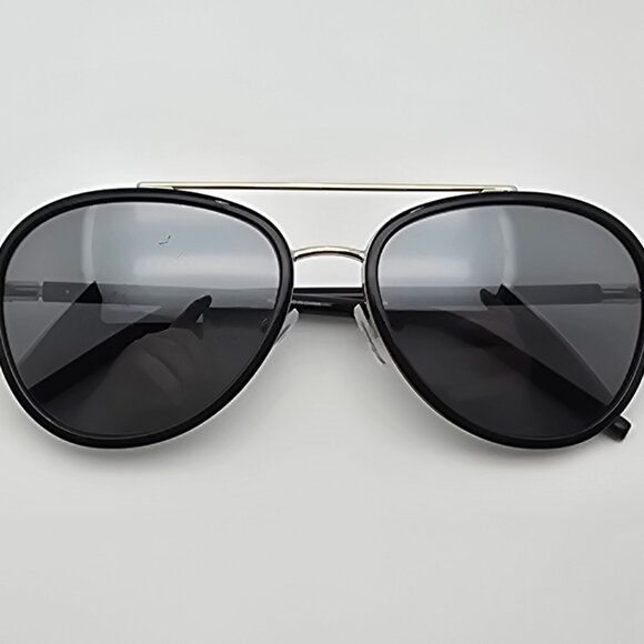 Tory Burch TY6089 33056V Black Frame Silver Mirror Grey Lens Aviator Sunglasses main image 13